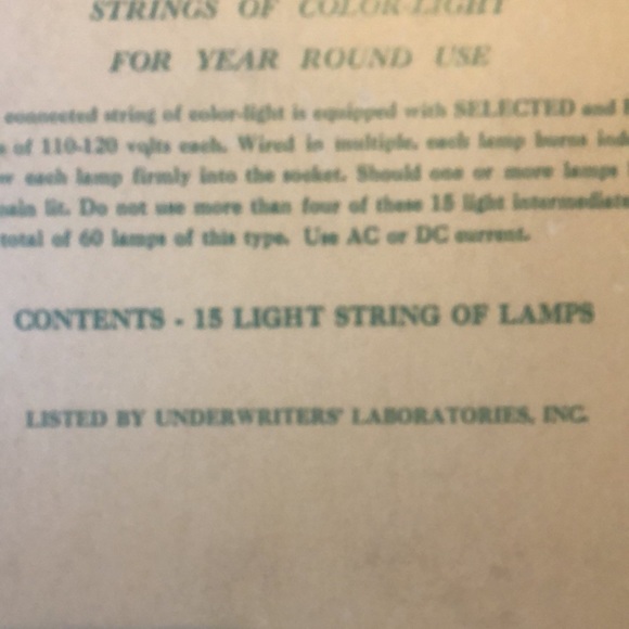 Christmas lights multi colored VTG USA 15 lights 23 feet long EUC - Picture 5 of 8